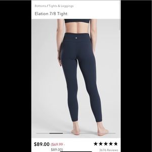 LIKE NEW CONDITION Athleta Leggings